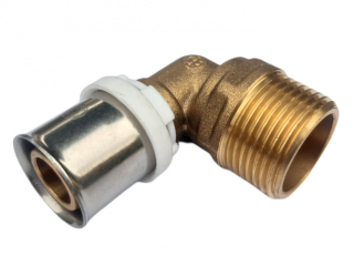 Koleno lisovací pro AL-Pex 16 x 1/2" vnější závit