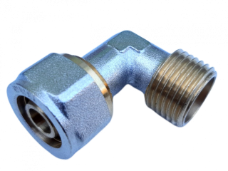 Koleno svěrné pro AL-Pex 16 x 1/2" - vnější závit