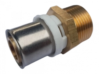 AL-Pex Přechod lisovací 16 x 1/2" vnější závit